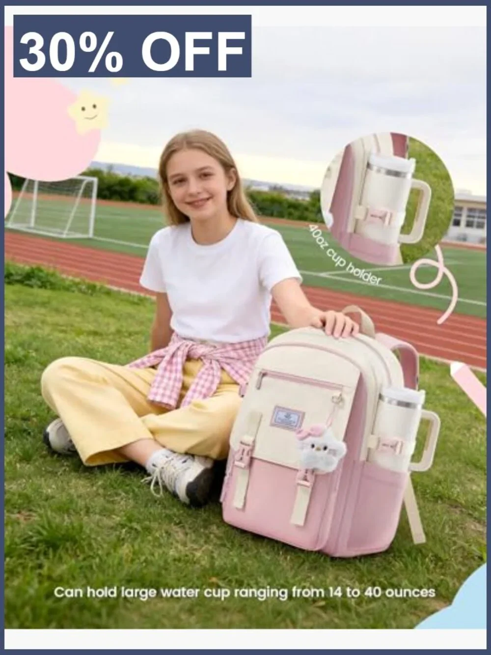 Laptop Backpack for Teens Girls Students 15.6